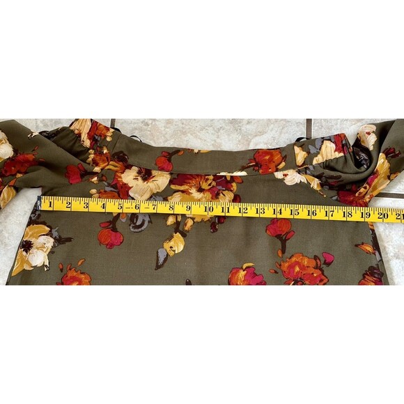 Blu Pepper Women Size S Flora Long Sleeve Blouse Boho Peasant Feminine - Picture 9 of 10